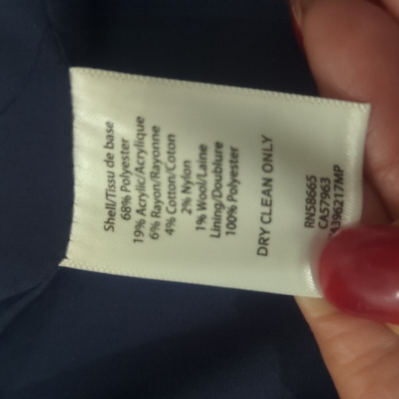 HALOGEN Ruffle Front Topper Coat ~ EUC - Picture 8 of 11